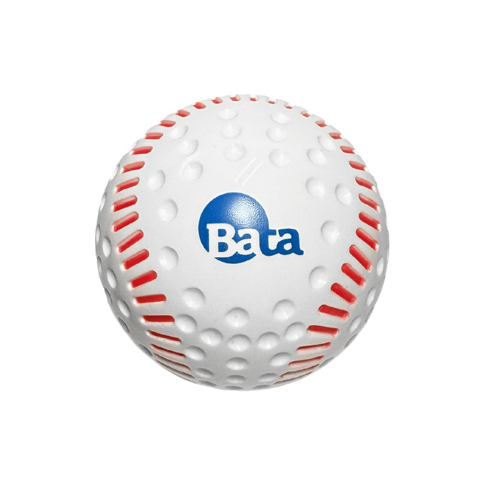 Bata 9in White Lightweight Dimpled Training Baseballs with Simulated Red Seams (12 Pack)