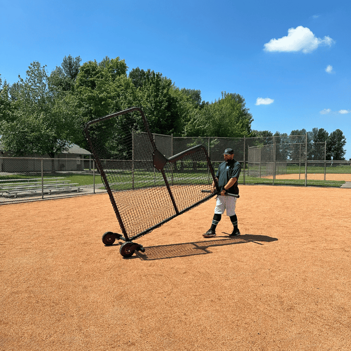 BATTING CAGES INC L-Screen Armadillo Protective L-Screen  & Wheel Kit Combo